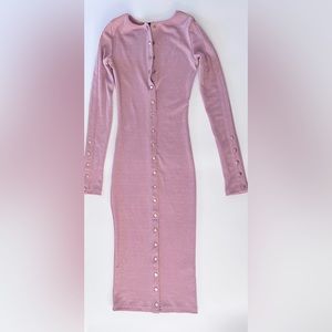 Bodycon light mauve dress